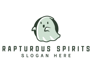 Spirit Cute Ghost logo design