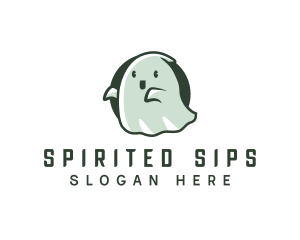 Spirit Cute Ghost logo design