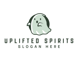 Spirit Cute Ghost logo design