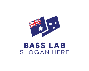 Australia Country Flag logo design