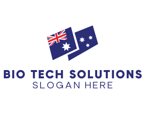 Australia Country Flag logo design