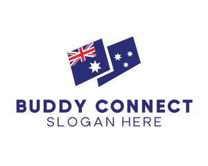 Australia Country Flag logo design