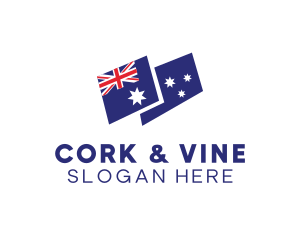 Australia Country Flag logo design