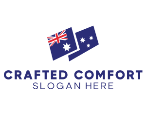 Australia Country Flag logo design