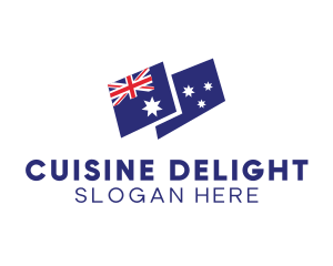 Australia Country Flag logo design