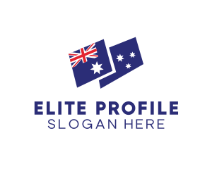 Australia Country Flag logo design