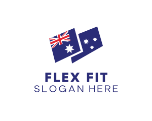 Australia Country Flag logo design