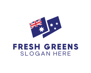 Australia Country Flag logo design