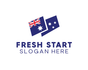 Australia Country Flag logo design