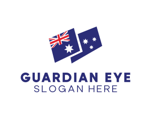 Australia Country Flag logo design