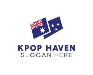 Australia Country Flag logo design