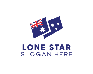 Australia Country Flag logo design