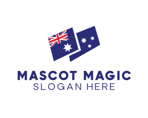 Australia Country Flag logo design