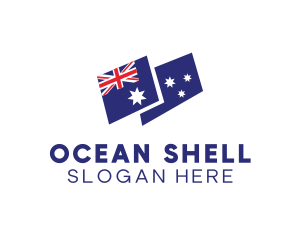 Australia Country Flag logo design