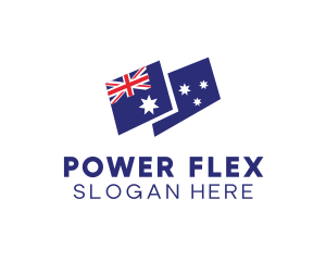 Australia Country Flag logo design