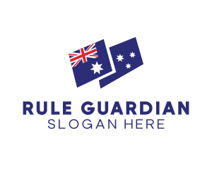 Australia Country Flag logo design