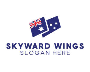 Australia Country Flag logo design