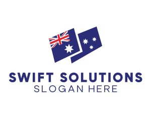 Australia Country Flag logo design