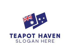 Australia Country Flag logo design