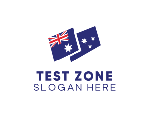 Australia Country Flag logo design