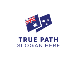 Australia Country Flag logo design