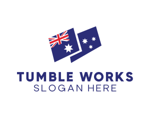 Australia Country Flag logo design