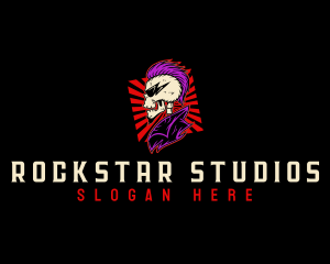 Skull Rockstar Band logo