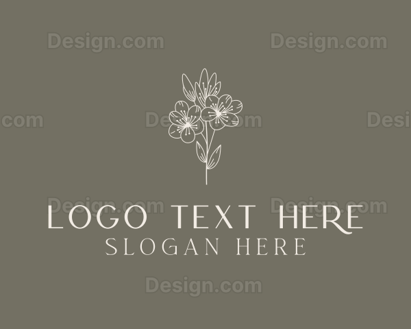 Elegant Flower Fashion Logo