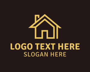 Simple Abstract House logo