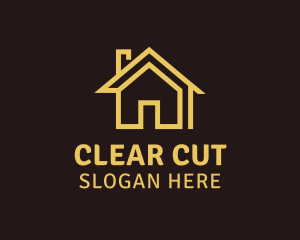 Simple Abstract House logo design