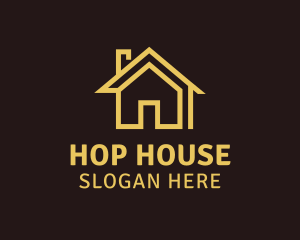 Simple Abstract House logo design