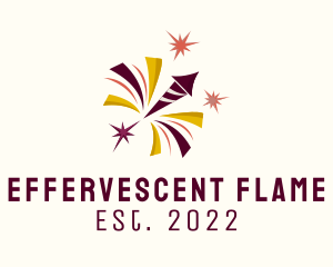 New Year Fireworks  logo design