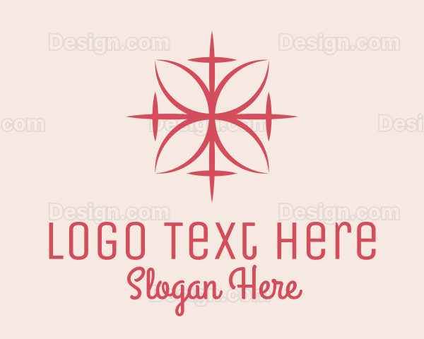 Pink Decorative Floral Logo