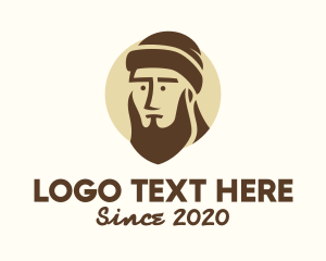 Hipster Guy Man Beard logo