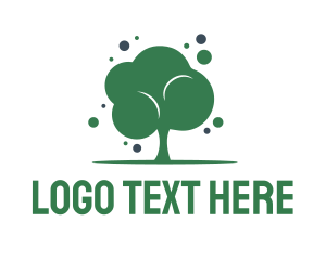 Bubble Green Tree logo