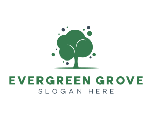 Bubble Green Tree logo design