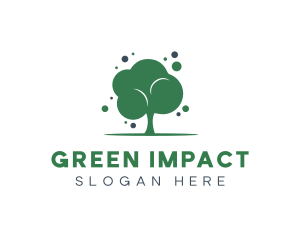 Bubble Green Tree logo