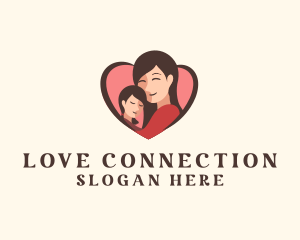 Mother Daughter Love logo design