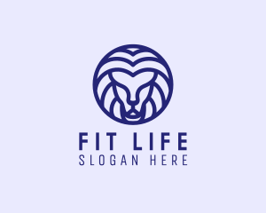 Fierce Lion Head  Logo