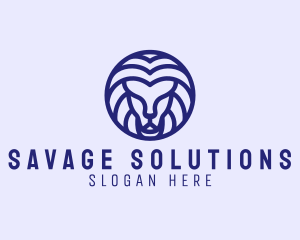 Fierce Lion Head  logo design