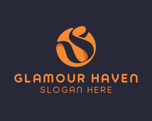 Elegant Ribbon Letter S  Logo