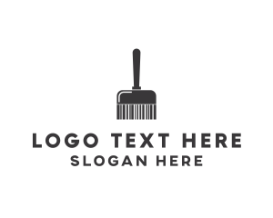 Clean Barcode Brush Logo