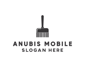 Clean Barcode Brush logo design