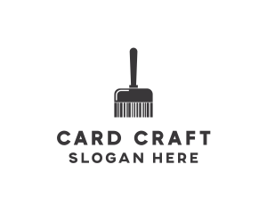 Clean Barcode Brush logo design