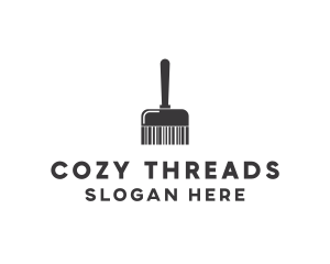 Clean Barcode Brush logo design