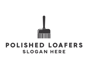 Clean Barcode Brush logo design