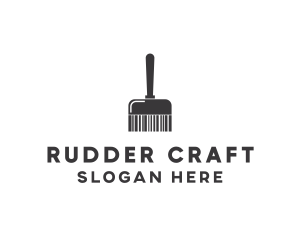 Clean Barcode Brush logo design