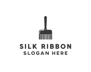 Clean Barcode Brush logo design