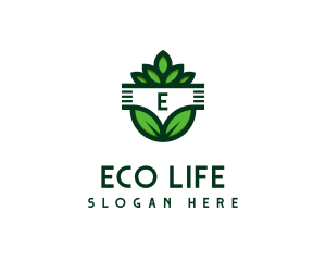 Organic Leaves Botany logo design