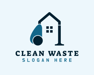 House Vacuum Cleaning  logo design